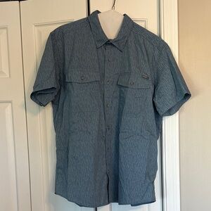 Eddie Bauer Pro Creek Perforated Shirt Button Down Short Sleeve Shirt